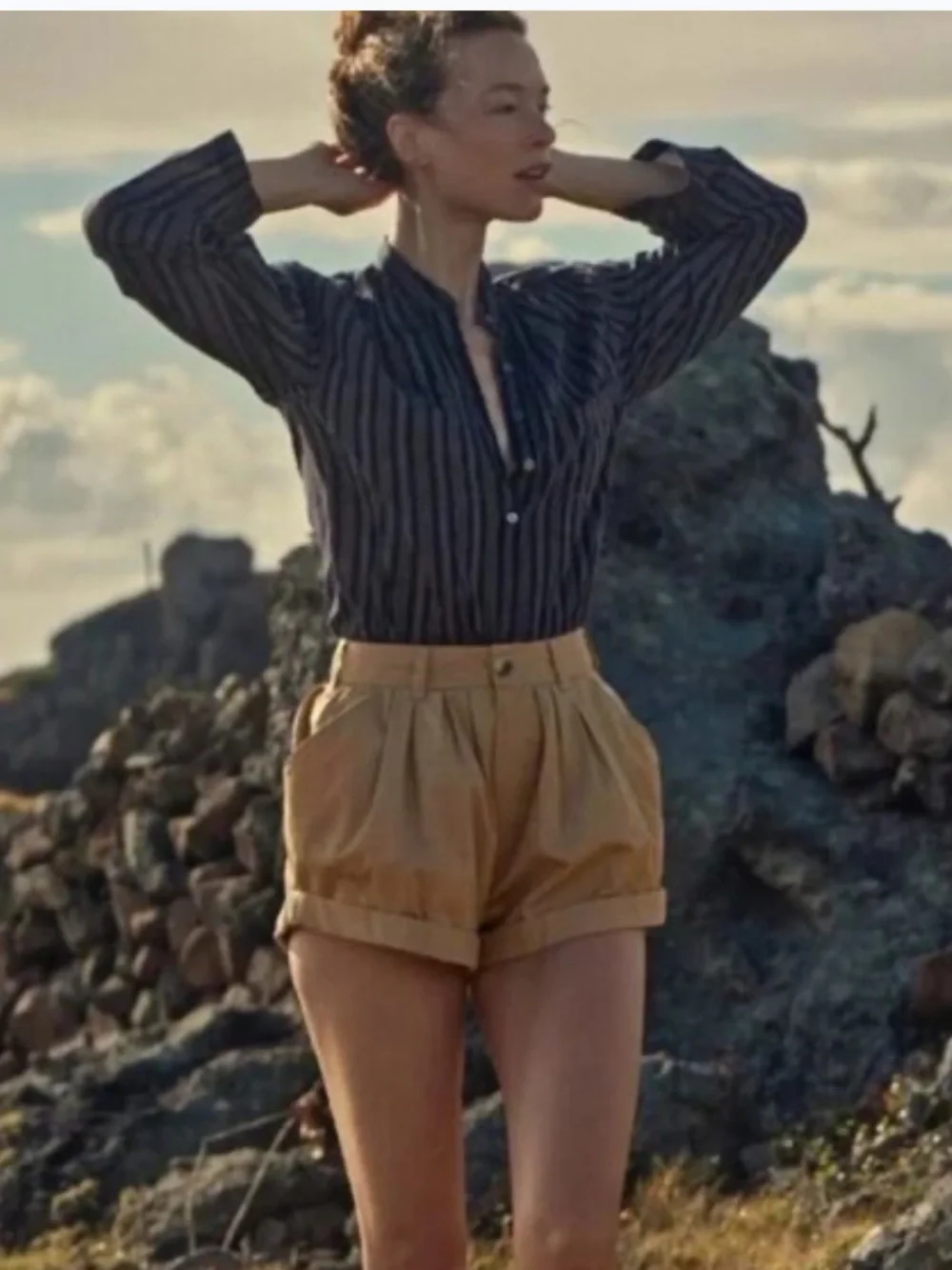 Doen Paige Shorts in color Desert/ size 0/ NWT - Picture 3 of 7